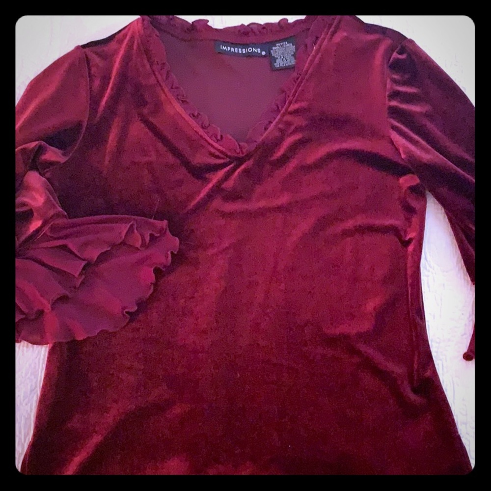 Two piece red /burgundy dress